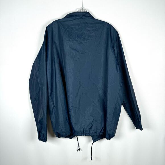 Vintage Hilton Pepsi Blue Nylon Snap Button Light Windbreaker Men Jacket Size XL - Picture 3 of 6